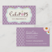 お洒落なケーキの破裂音の名刺 名刺 (正面/裏面)
