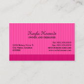 お洒落なケーキはデザートをぽんと鳴らします 名刺 (裏面)