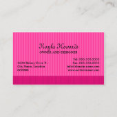 お洒落なケーキはデザートをぽんと鳴らします 名刺 (裏面)