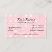 お洒落なケーキはベーカリーをぽんと鳴らします 名刺 (裏面)