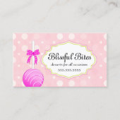 お洒落なケーキはベーカリーをぽんと鳴らします 名刺 (正面)