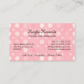 お洒落なケーキはベーキングをぽんと鳴らします 名刺 (裏面)