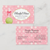 お洒落なケーキはベーキングをぽんと鳴らします 名刺 (正面/裏面)