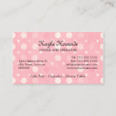 お洒落なケーキはベーキングをぽんと鳴らします 名刺 (裏面)