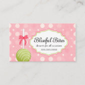 お洒落なケーキはベーキングをぽんと鳴らします 名刺 (正面)