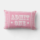 お洒落なサーカスの劇場チケットは1つを是認します ランバークッション (裏面)