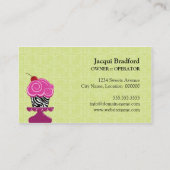 お洒落なシマウマのベーカリー 名刺 (裏面)