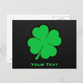 お洒落なシャムロック ポストカード (正面/裏面)