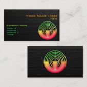 お洒落なスポーツの射撃、発砲 名刺 (正面/裏面)