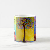 お洒落なテーマ コーヒーマグカップ (中央)