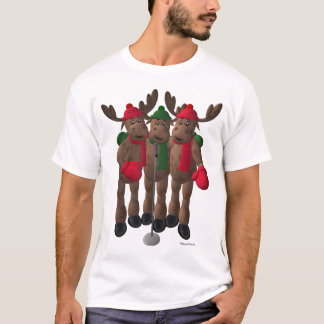 お洒落なトナカイ: アメリカヘラジカの兄弟 Tシャツ