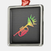 お洒落なトランペット メタルオーナメント (左)