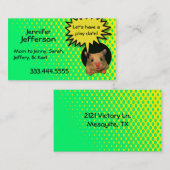 お洒落なハムスターのカスタムなお母さんカード コーリングカード (正面/裏面)