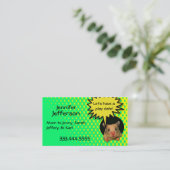 お洒落なハムスターのカスタムなお母さんカード コーリングカード (スタンド正面)