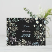 お洒落なパステル調の数学の庭園の結婚式の招待状 招待状 (スタンド正面)