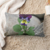 お洒落なパンジーのlumbarの枕 ランバークッション (ブランケット)