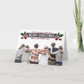 お洒落なヒイラギの休日の写真の挨拶状 シーズンカード (正面)