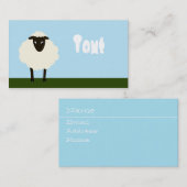 お洒落なヒツジの名刺 名刺 (正面/裏面)