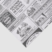 お洒落なビンテージ新聞パーティー用のティシュー 薄葉紙 (詳細)