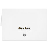 お洒落なビーチ結婚式のテーブル数カード (裏面横)