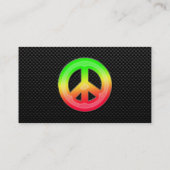 お洒落なピースサイン 名刺 (裏面)