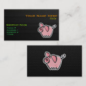 お洒落なブタ 名刺 (正面/裏面)