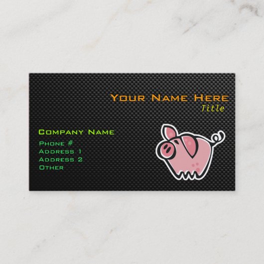 お洒落なブタ 名刺 (正面)