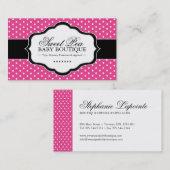 お洒落なブティックの名刺 名刺 (正面/裏面)