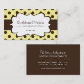 お洒落なブティックの名刺 名刺 (正面/裏面)