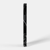 お洒落なブラックマーブル iPhoneケース Case-Mate iPhone 12ケース (右側面)