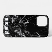 お洒落なブラックマーブル iPhoneケース Case-Mate iPhone 12ケース (裏面横)