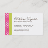 お洒落なベビーのブティックの名刺 名刺 (裏面)