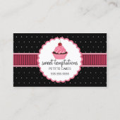 お洒落なベーカリーのカップケーキ 名刺 (正面)
