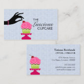お洒落なベーカリーのカップケーキ 名刺 (正面/裏面)
