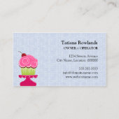 お洒落なベーカリーのカップケーキ 名刺 (裏面)