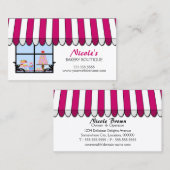 お洒落なベーカリーのブティック 名刺 (正面/裏面)