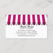 お洒落なベーカリーのブティック 名刺 (裏面)