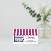 お洒落なベーカリーのブティック 名刺 (スタンド正面)