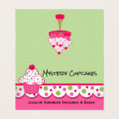 お洒落なベーカリーのロイヤリティによって折られる名刺 名刺 (外部フラット)