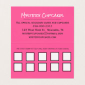 お洒落なベーカリーのロイヤリティによって折られる名刺 名刺 (内部フラット)