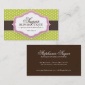 お洒落なベーカリーの名刺 名刺 (正面/裏面)