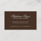 お洒落なベーカリーの名刺 名刺 (裏面)