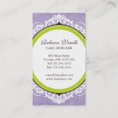 お洒落なベーカリーの名刺 名刺 (裏面)