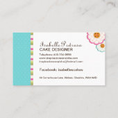 お洒落なベーカリーの名刺 名刺 (裏面)