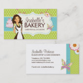 お洒落なベーカリーの名刺 名刺 (正面/裏面)