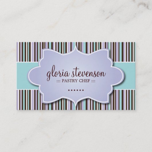 お洒落なベーカリーの名刺 名刺 (正面)