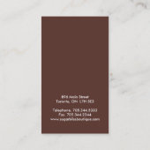 お洒落なベーカリーの名刺 名刺 (裏面)