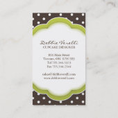 お洒落なベーカリーの名刺 名刺 (裏面)