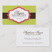 お洒落なベーカリーの名刺 名刺 (正面/裏面)