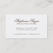 お洒落なベーカリーの名刺 名刺 (裏面)